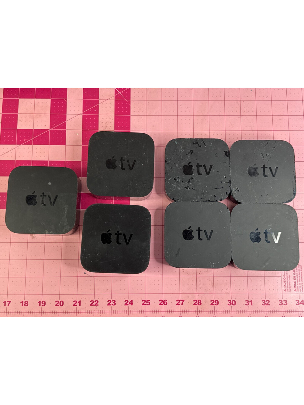 Lot of 7 Apple TV 1 A1625 - 2 A1842 - 4 A1469 Untested